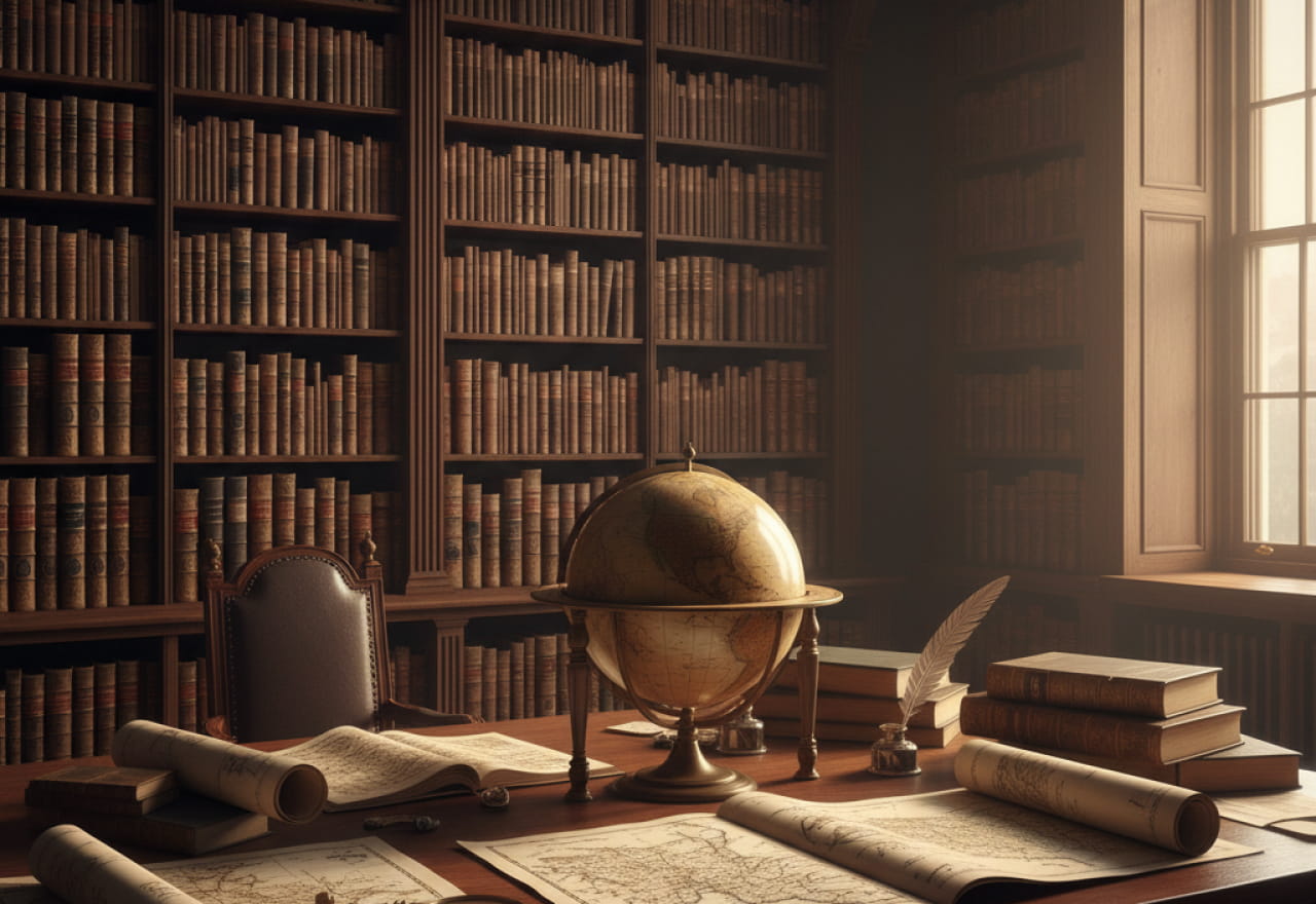 History books and study materials